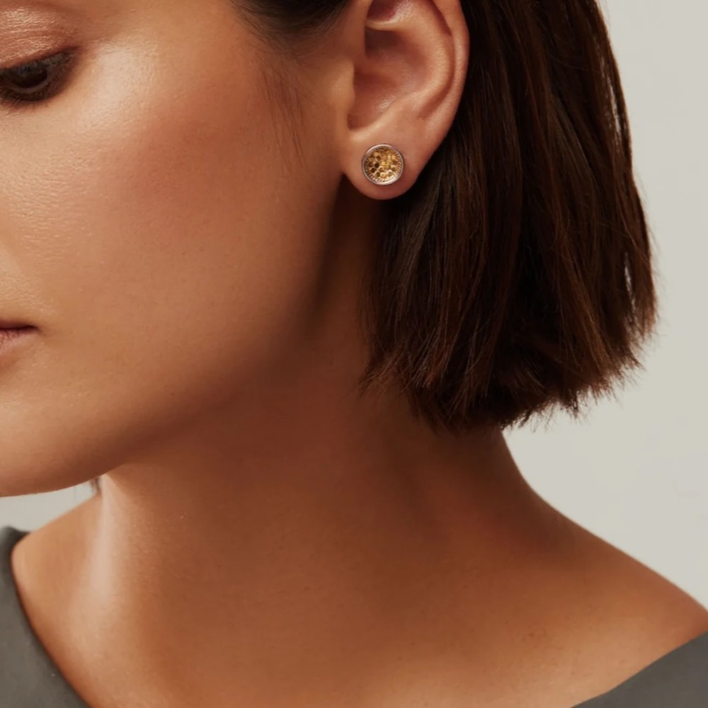 Anna Beck Classic Dish Stud Earrings - Gold
